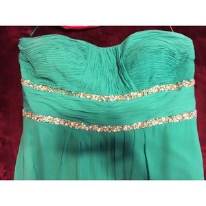 Teal Formal Plus-Size Dress